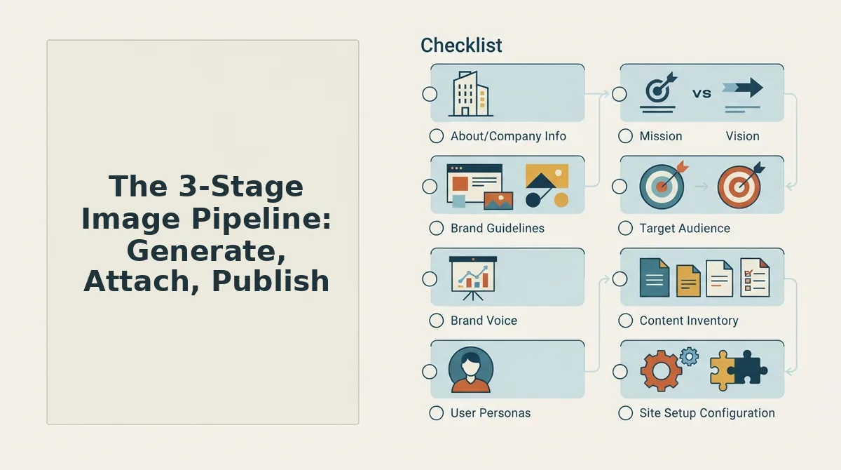 The 3-Stage Image Pipeline: Generate, Attach, Publish