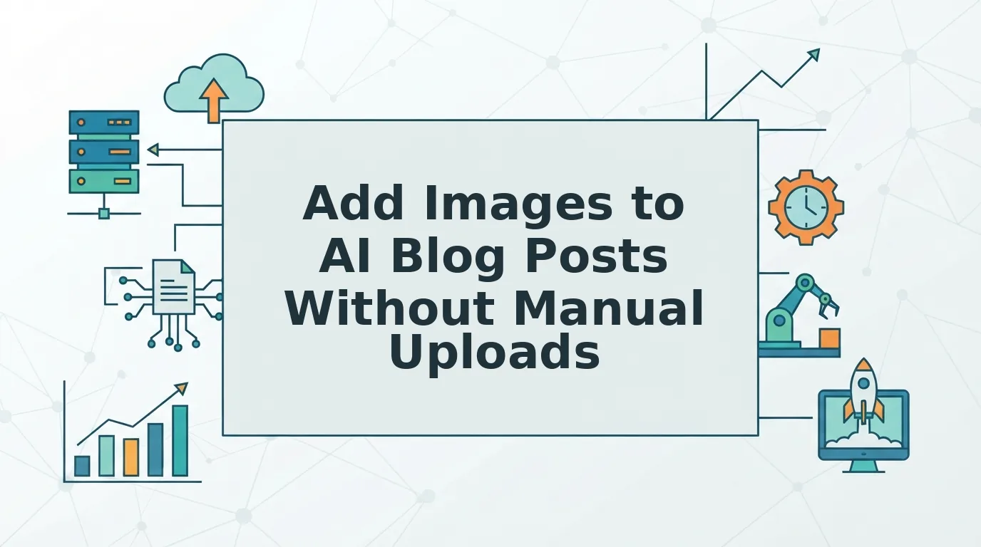 How to Add Images to AI Blog Posts Without Manual Uploads