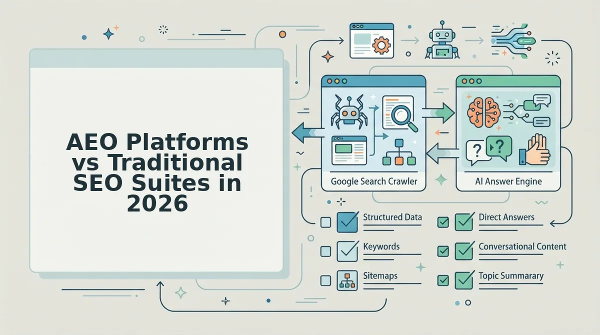 AEO Platforms vs Traditional SEO Suites in 2026
