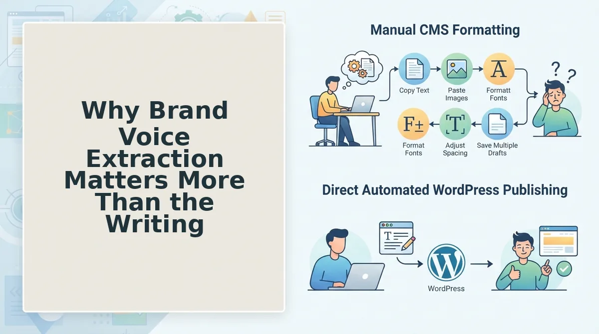 Why Brand Voice Extraction Matters More Than the Writing