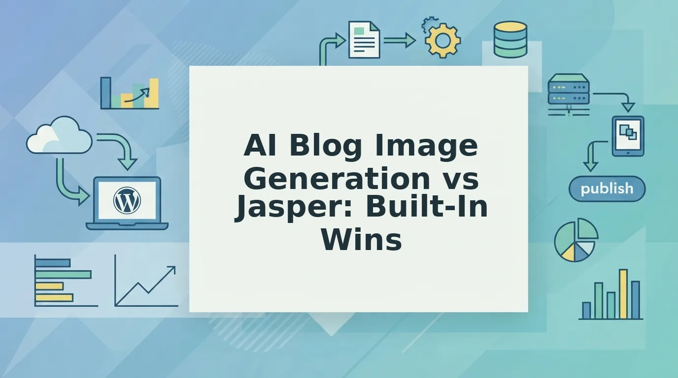 AI blog image generation vs Jasper workflows for editorial teams