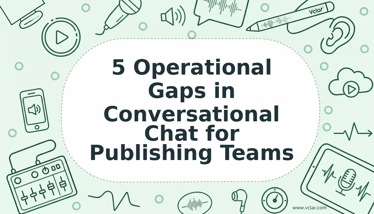 5 Operational Gaps in Conversational Chat for Publishing Teams