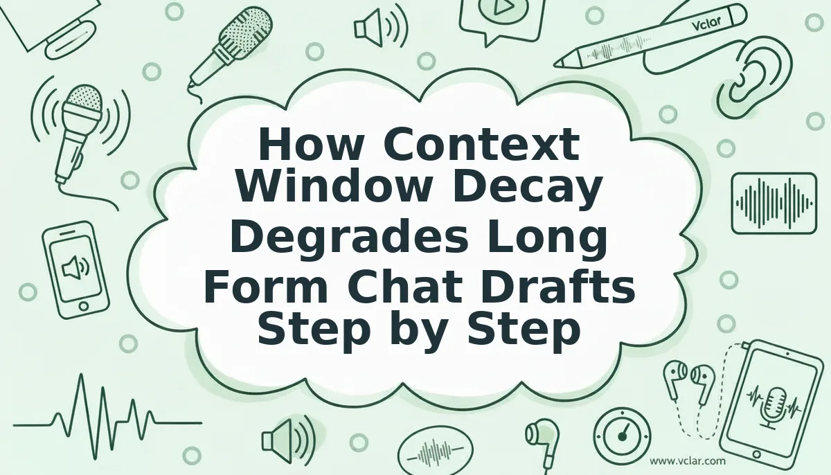 How Context Window Decay Degrades Long Form Chat Drafts Step by Step