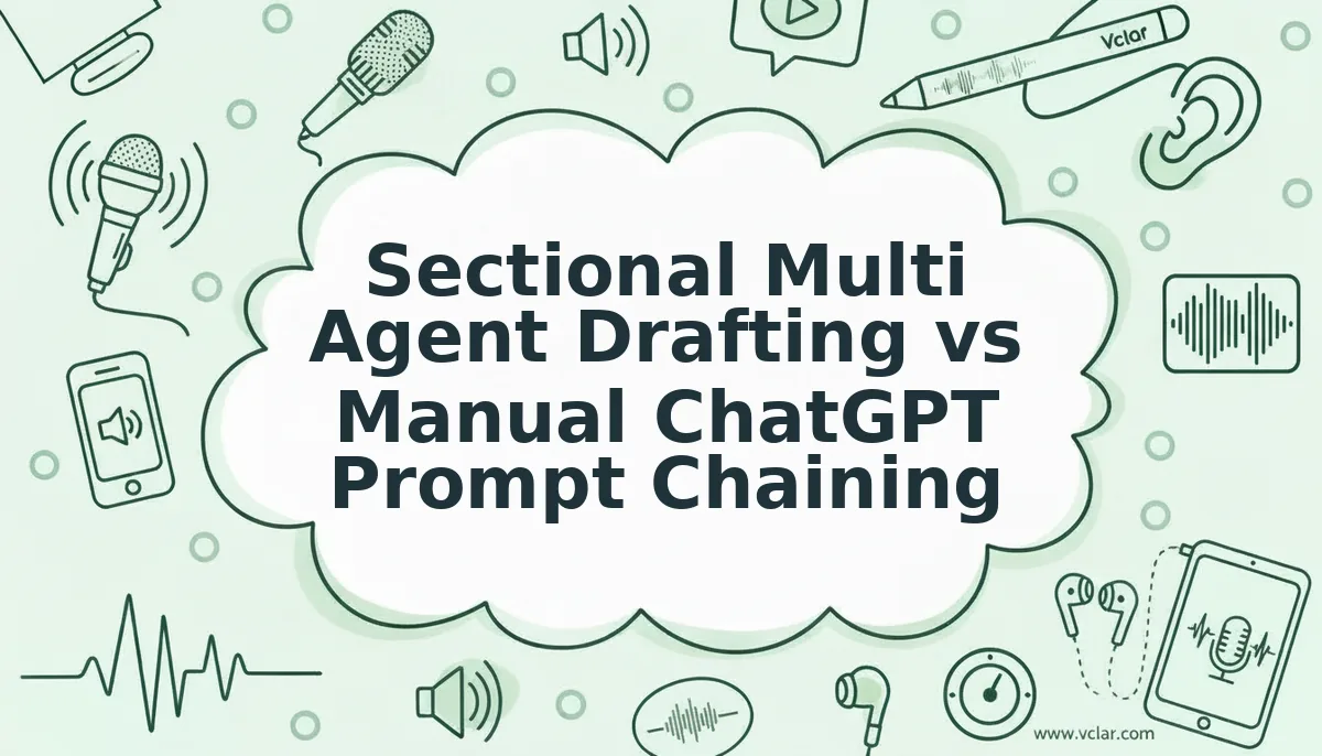 Sectional Multi Agent Drafting vs Manual ChatGPT Prompt Chaining