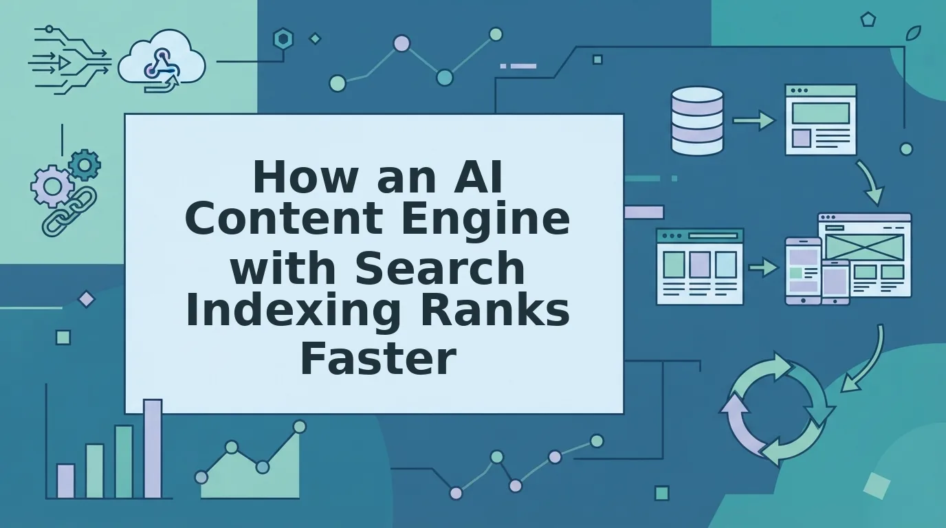 Why an AI content engine with search indexing ranks new posts