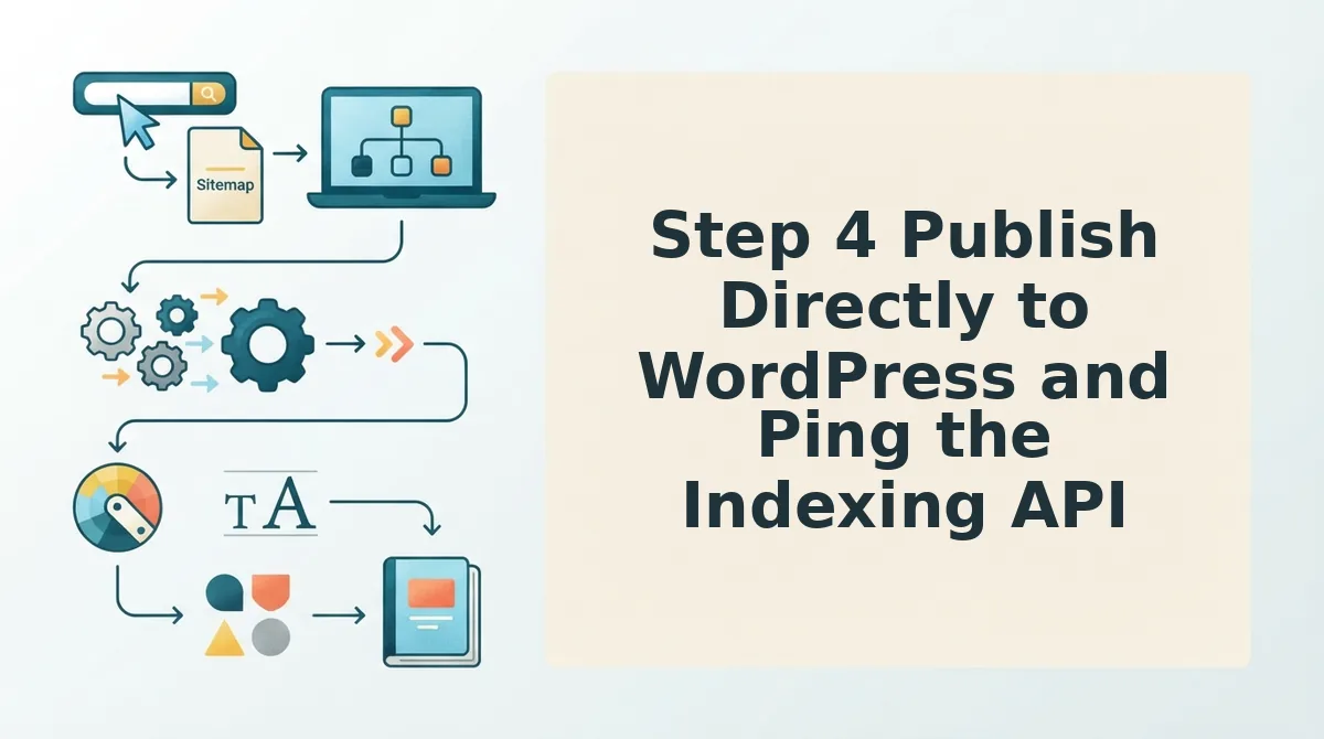 Step 4 Publish Directly to WordPress and Ping the Indexing API