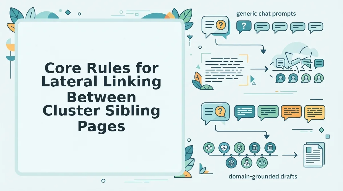 Core Rules for Lateral Linking Between Cluster Sibling Pages