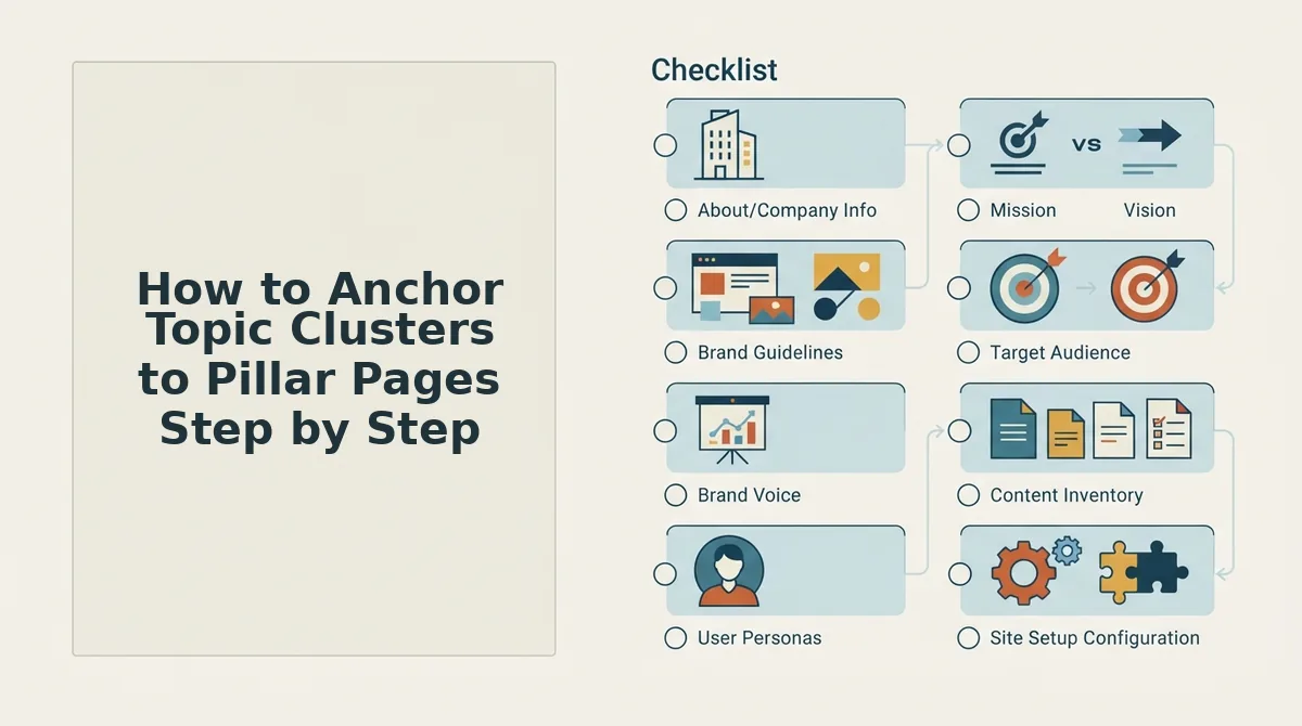 How to Anchor Topic Clusters to Pillar Pages Step by Step