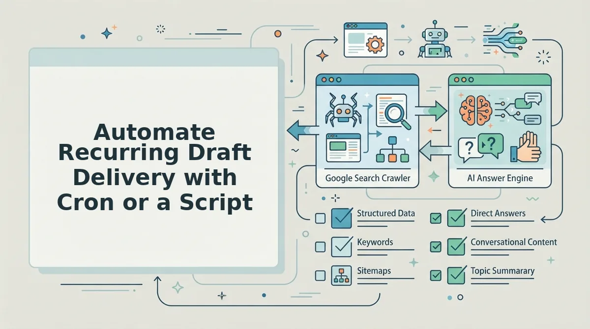 Automate Recurring Draft Delivery with Cron or a Script
