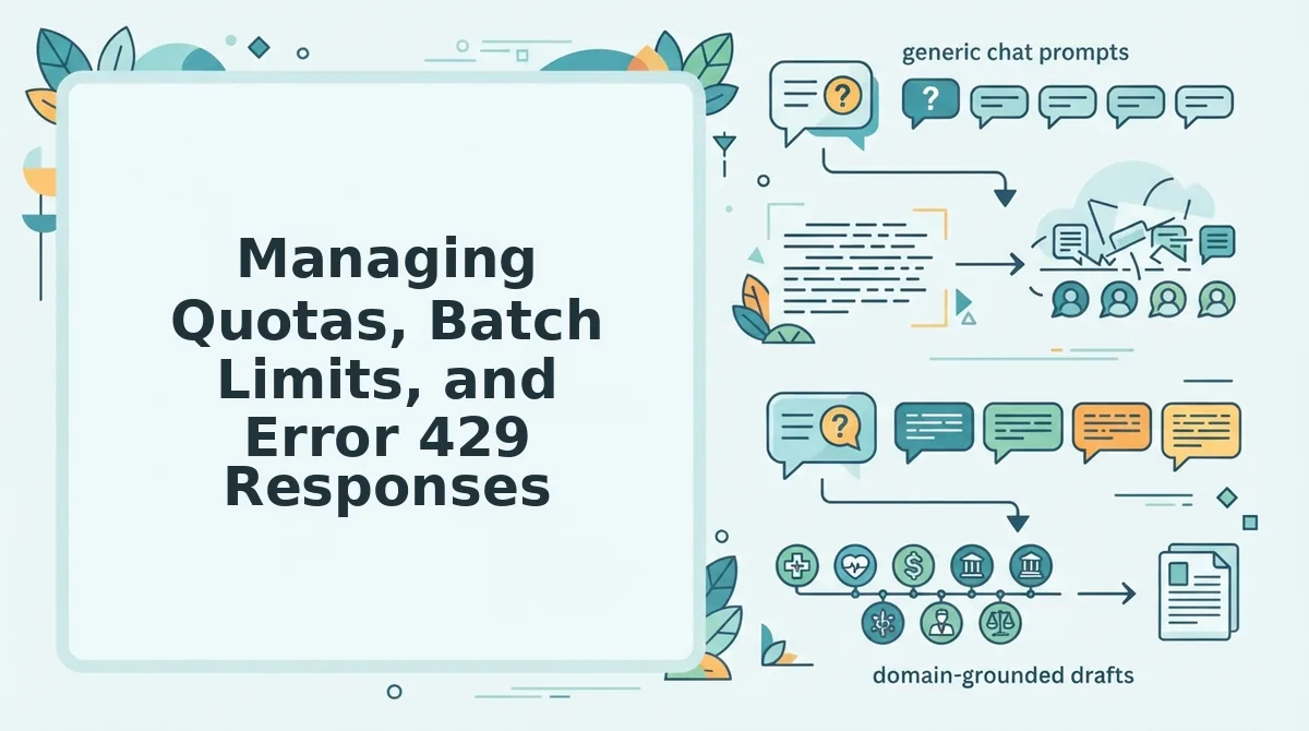 Managing Quotas, Batch Limits, and Error 429 Responses