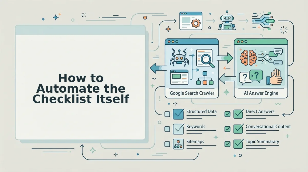 How to Automate the Checklist Itself