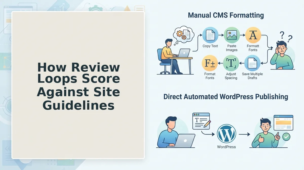 How Review Loops Score Against Site Guidelines