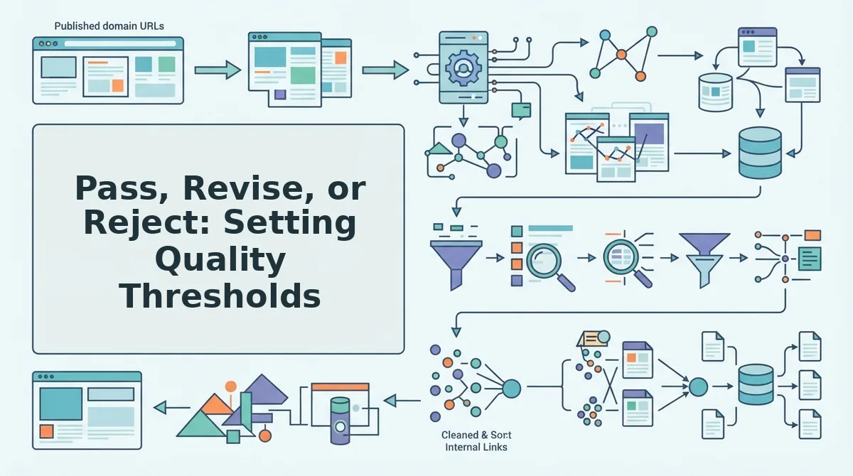 Pass, Revise, or Reject: Setting Quality Thresholds