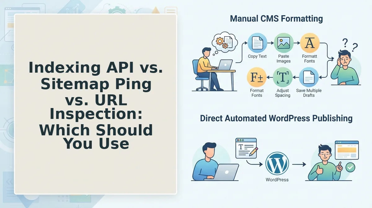 Indexing API vs. Sitemap Ping vs. URL Inspection: Which Should You Use?