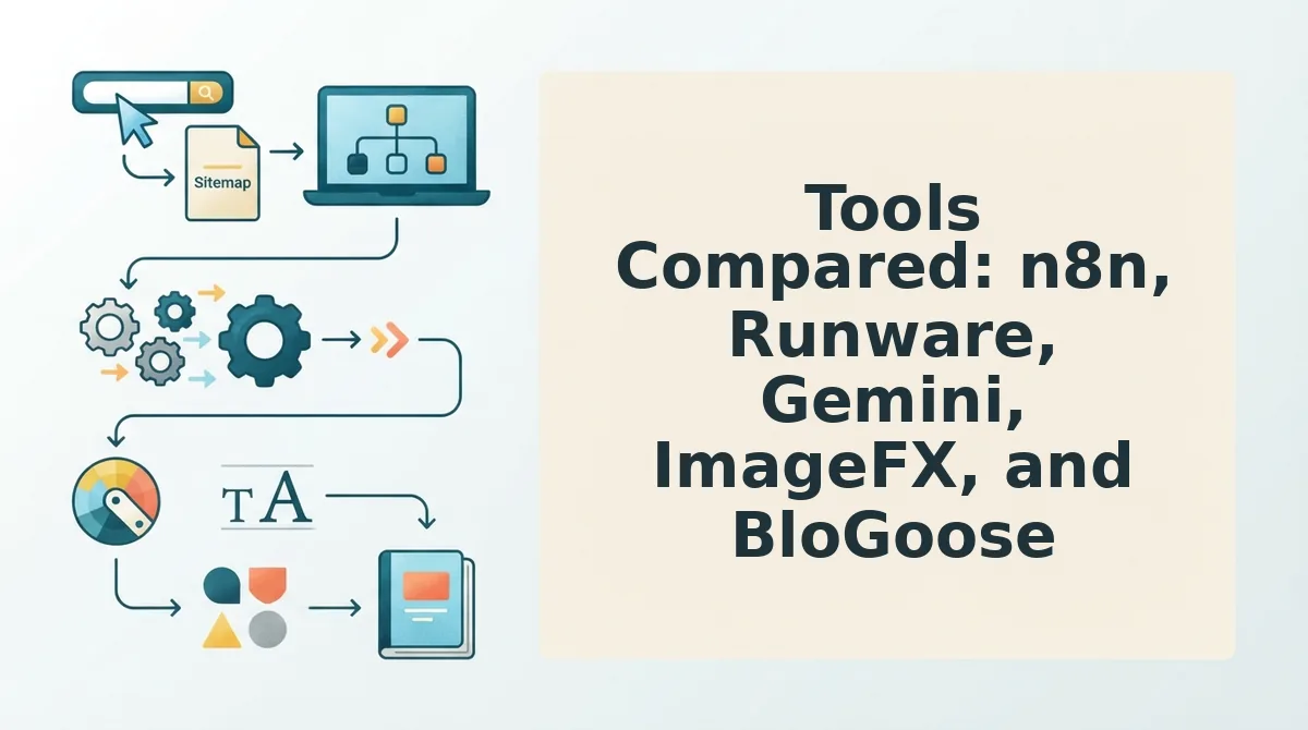 Tools Compared: n8n, Runware, Gemini, ImageFX, and BloGoose