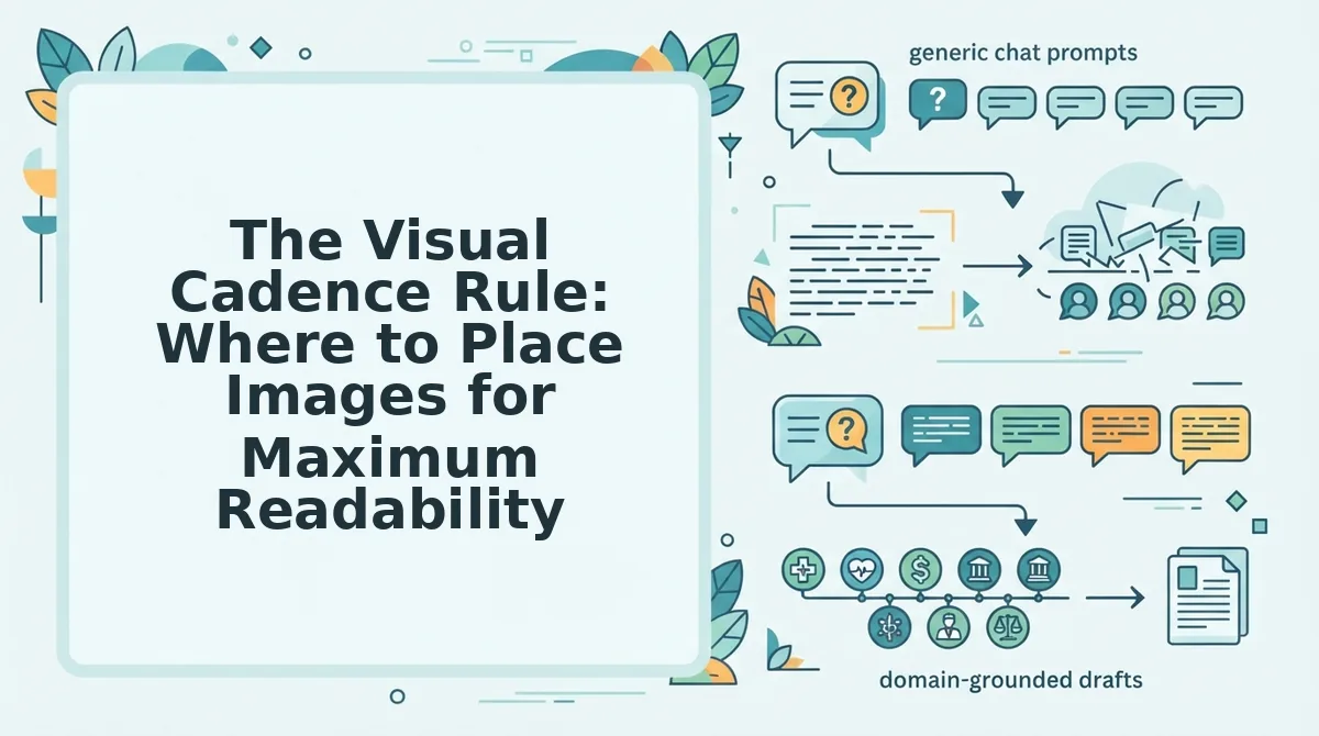The Visual Cadence Rule: Where to Place Images for Maximum Readability
