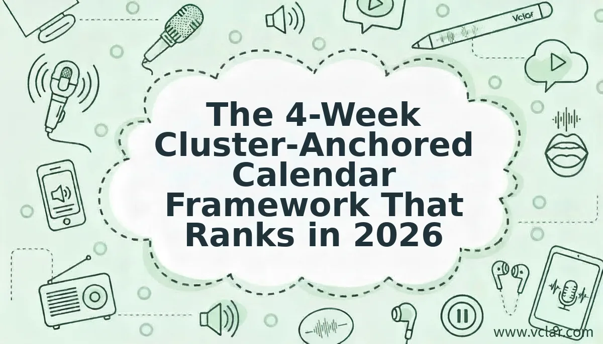 The 4-Week Cluster-Anchored Calendar Framework That Ranks in 2026