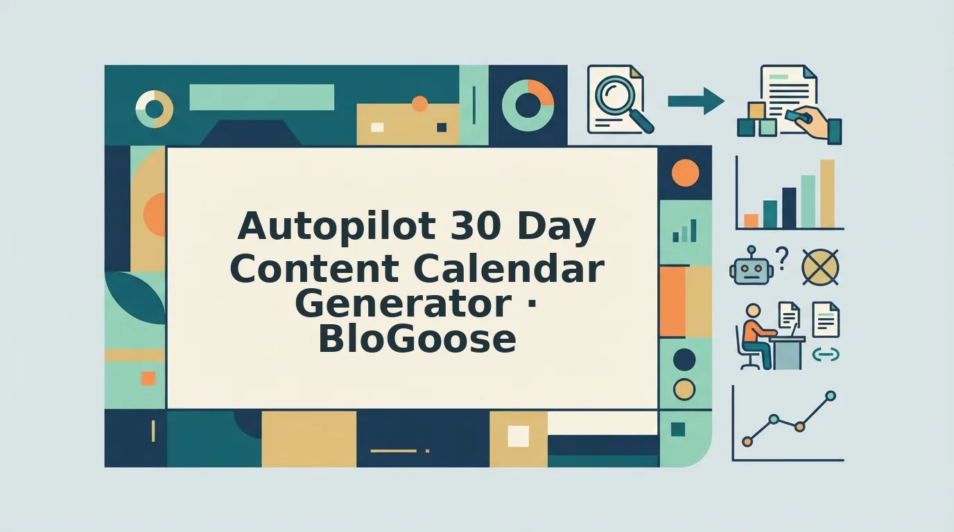 How to Plan a 30 Day Content Calendar Without Spreadsheets