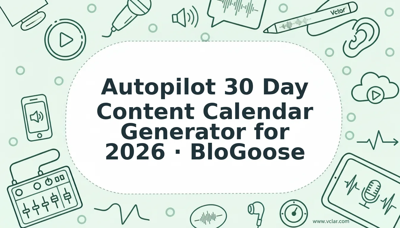 Autopilot 30 Day Content Calendar Generator Workflow for Teams