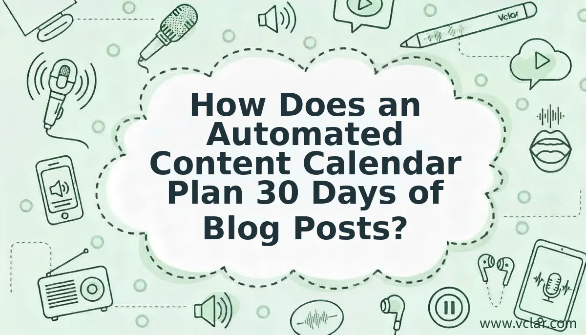 How Does an Automated Content Calendar Plan 30 Days of Blog Posts?