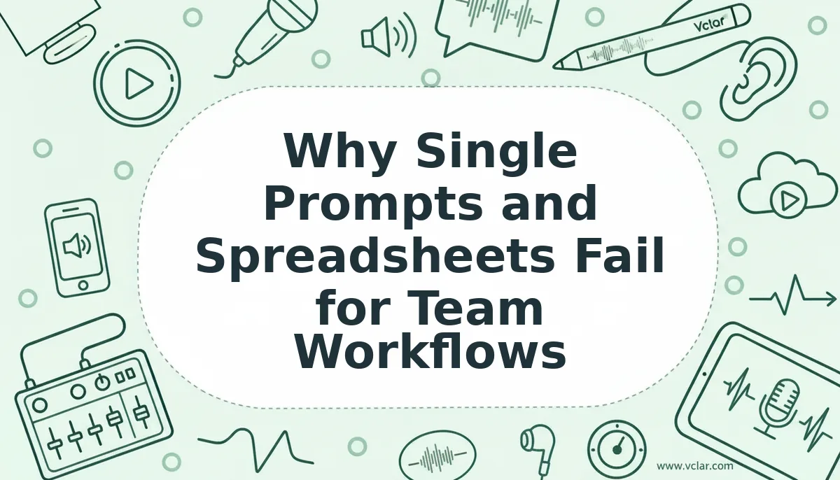 Why Single Prompts and Spreadsheets Fail for Team Workflows