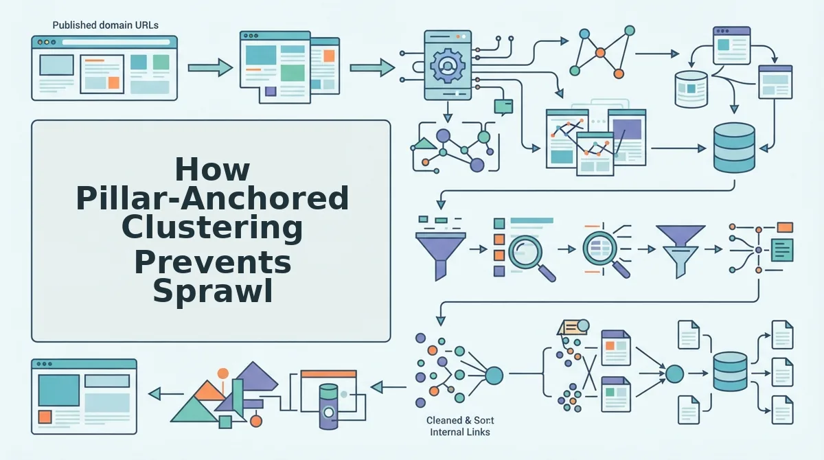 How Pillar-Anchored Clustering Prevents Sprawl