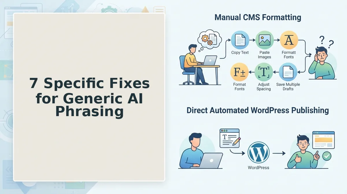 7 Specific Fixes for Generic AI Phrasing