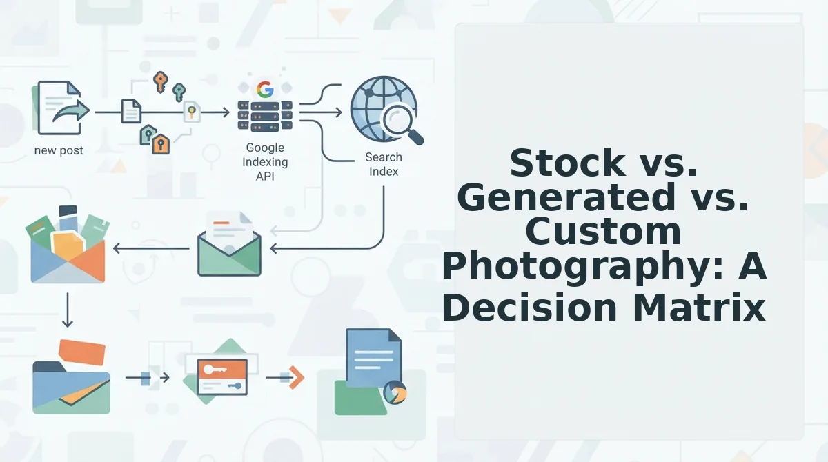 Stock vs. Generated vs. Custom Photography: A Decision Matrix