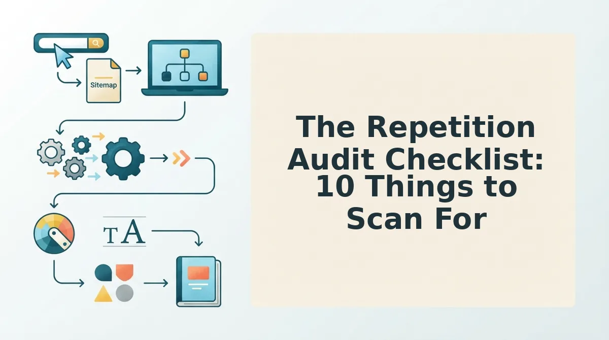 The Repetition Audit Checklist: 10 Things to Scan For