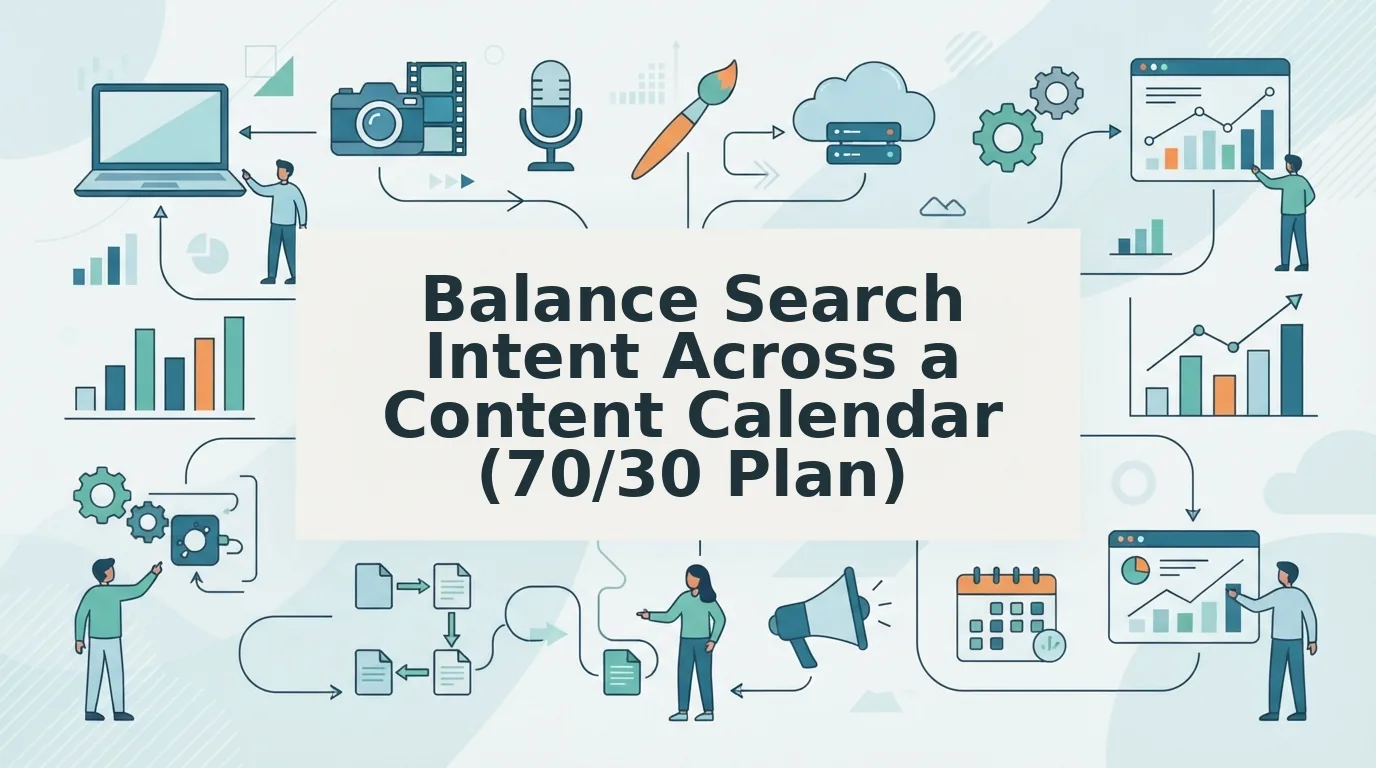 Balance Search Intent Across a Content Calendar (70/30 Plan)