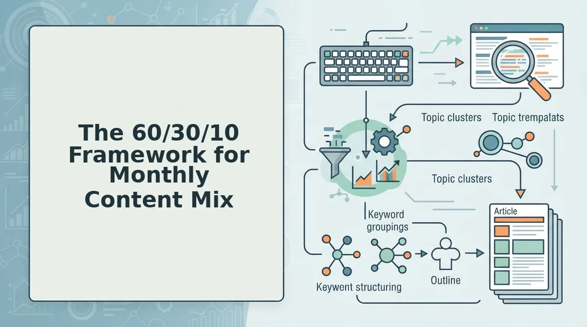 The 60/30/10 Framework for Monthly Content Mix