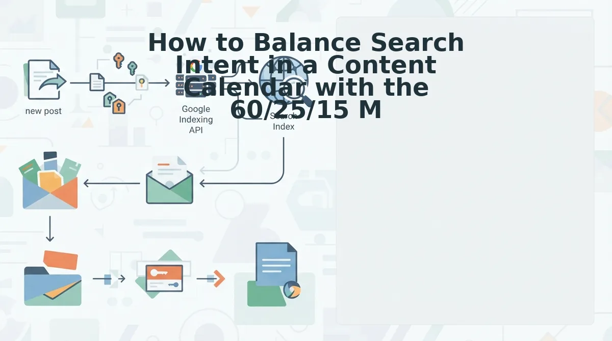 How to Balance Search Intent in a Content Calendar with the 60/25/15 Model