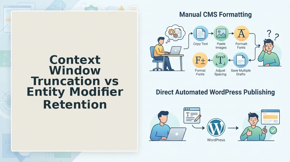 Context Window Truncation vs Entity Modifier Retention