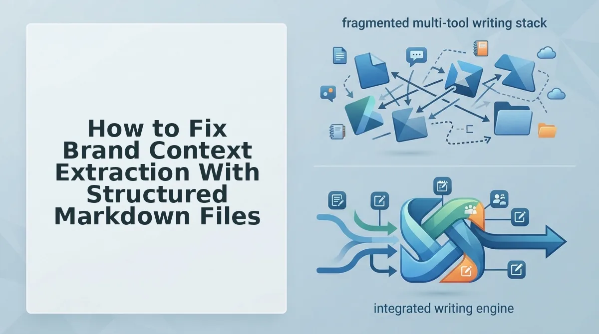 How to Fix Brand Context Extraction With Structured Markdown Files