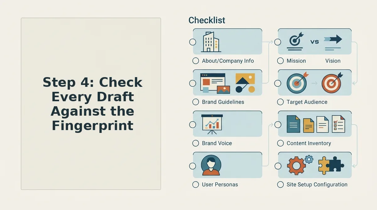 Step 4: Check Every Draft Against the Fingerprint