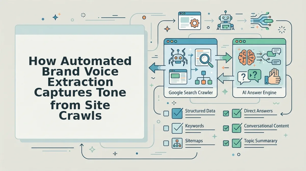 How Automated Brand Voice Extraction Captures Tone from Site Crawls