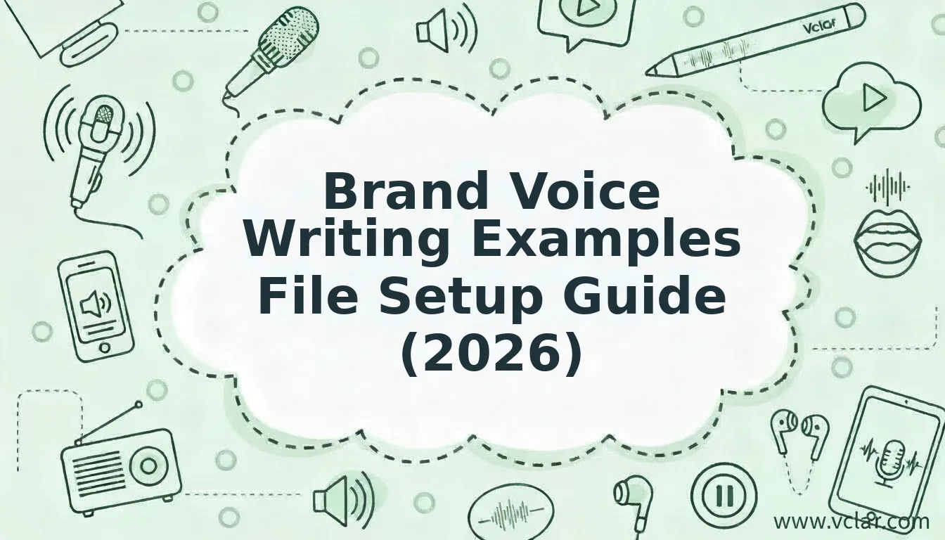 Brand Voice Writing Examples File Setup for Publishers