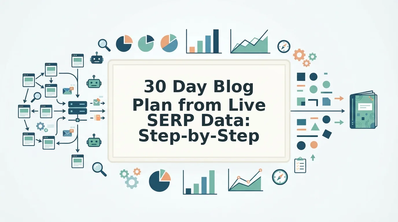 A Workflow for Building a 30 Day Blog Plan From Live SERP Data
