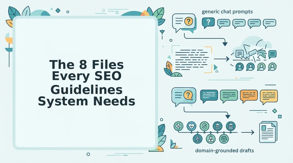 The 8 Files Every SEO Guidelines System Needs