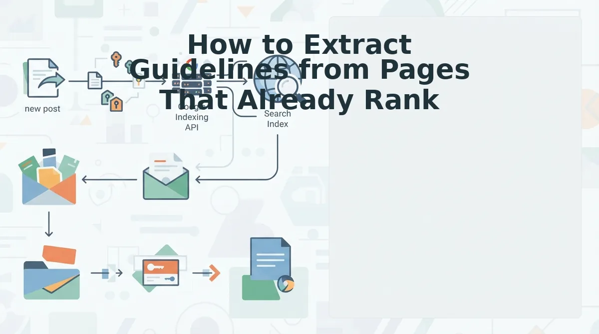 How to Extract Guidelines from Pages That Already Rank