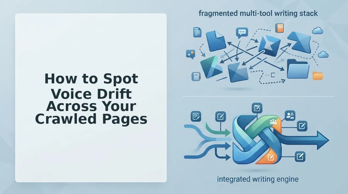 How to Spot Voice Drift Across Your Crawled Pages