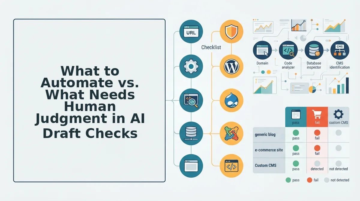 What to Automate vs. What Needs Human Judgment in AI Draft Checks