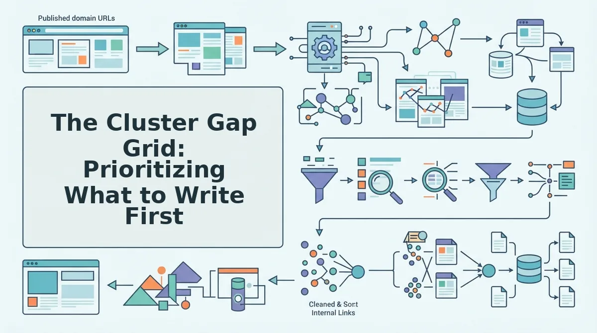 The Cluster Gap Grid: Prioritizing What to Write First