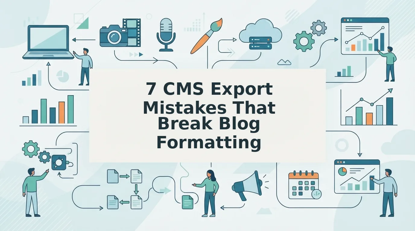Common CMS Export Mistakes That Break Blog Formatting