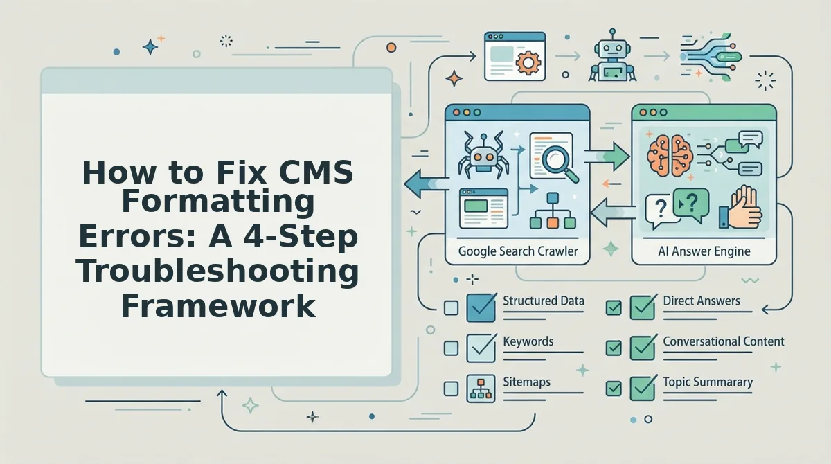 How to Fix CMS Formatting Errors: A 4-Step Troubleshooting Framework