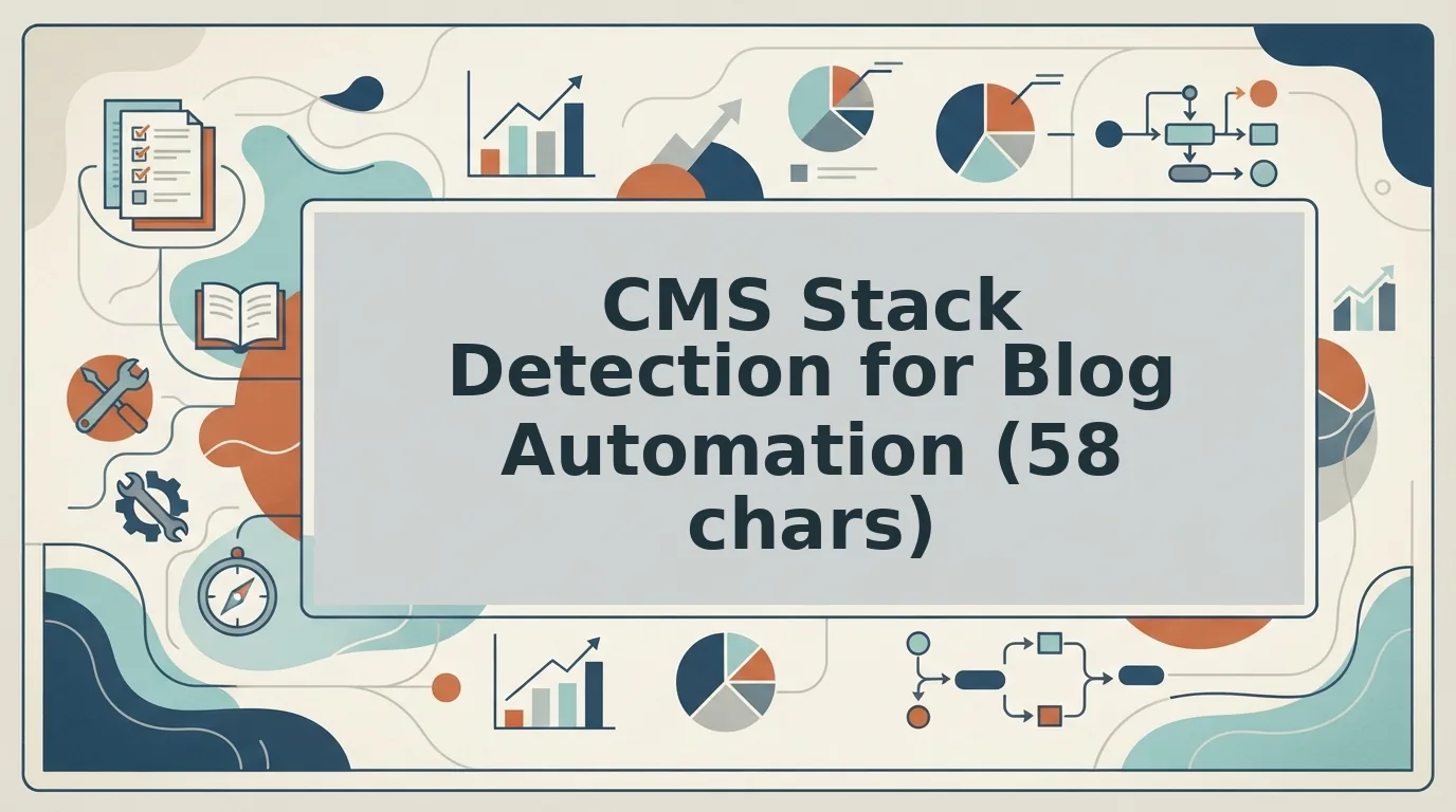 Why CMS stack detection for blog automation matters