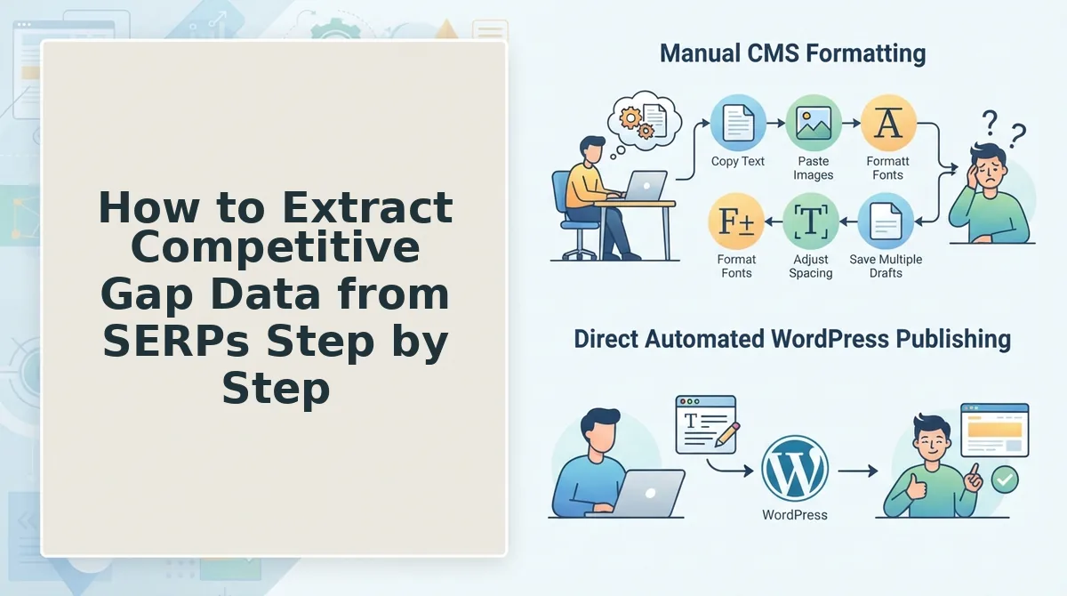 How to Extract Competitive Gap Data from SERPs Step by Step