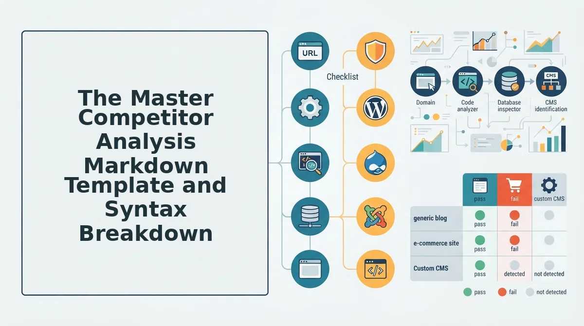 The Master Competitor Analysis Markdown Template and Syntax Breakdown