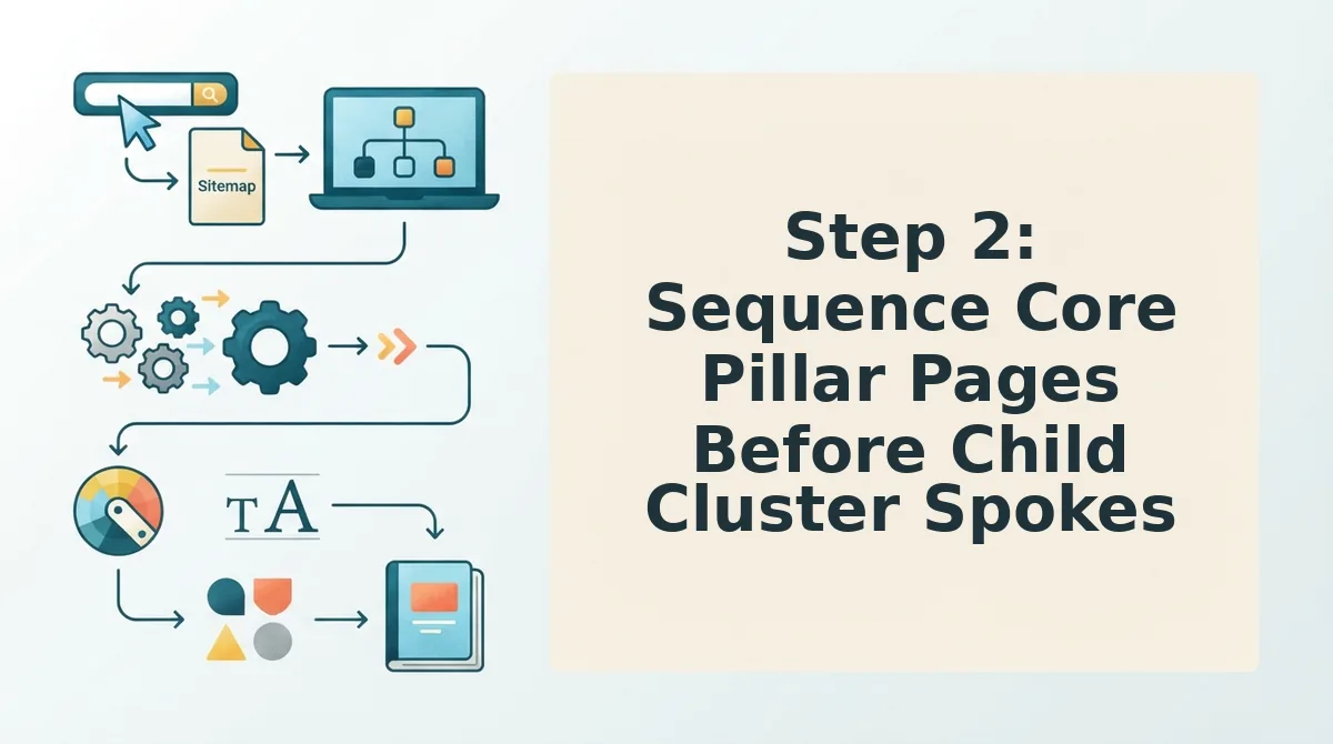 Step 2: Sequence Core Pillar Pages Before Child Cluster Spokes