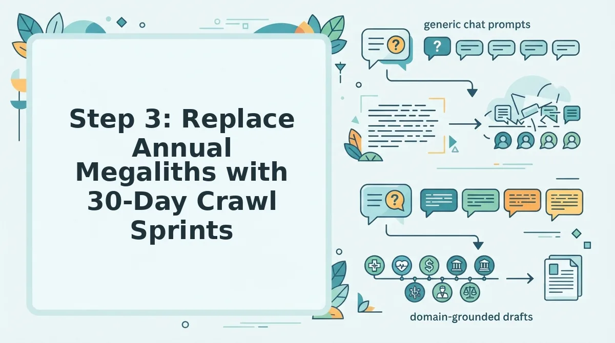 Step 3: Replace Annual Megaliths with 30-Day Crawl Sprints